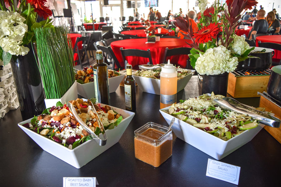 Catered meal salad