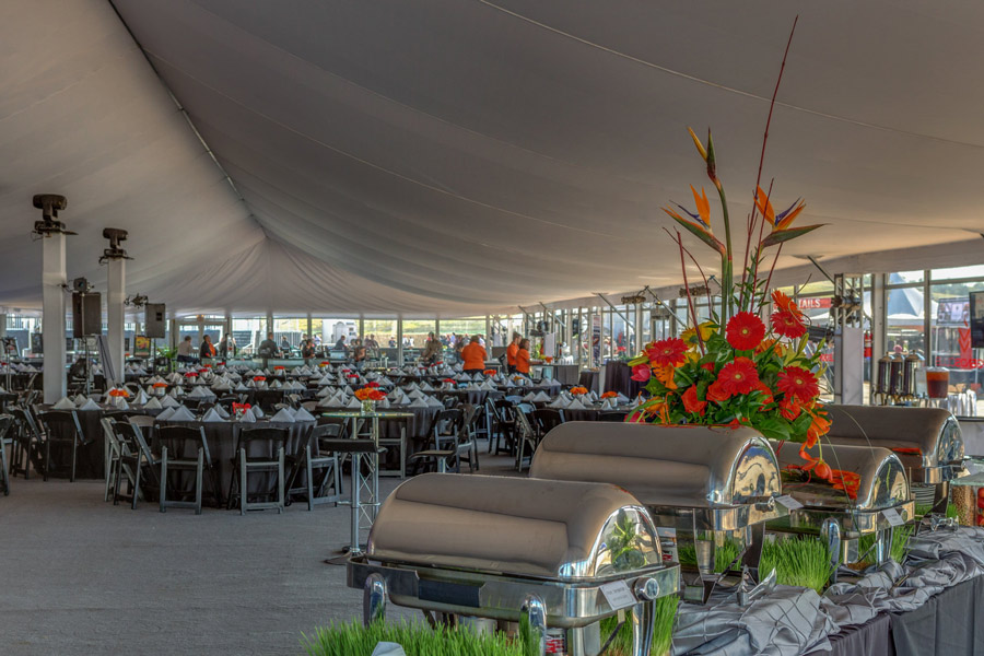 Catered Meal Under Large Tent